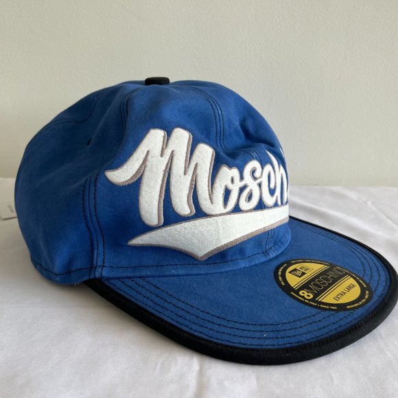AW20 MOSCHINO Couture Jeremy Scott OVERSIZEDGIGANTIC MACRO SNAPBACK LOGO HAT NYC main image 8